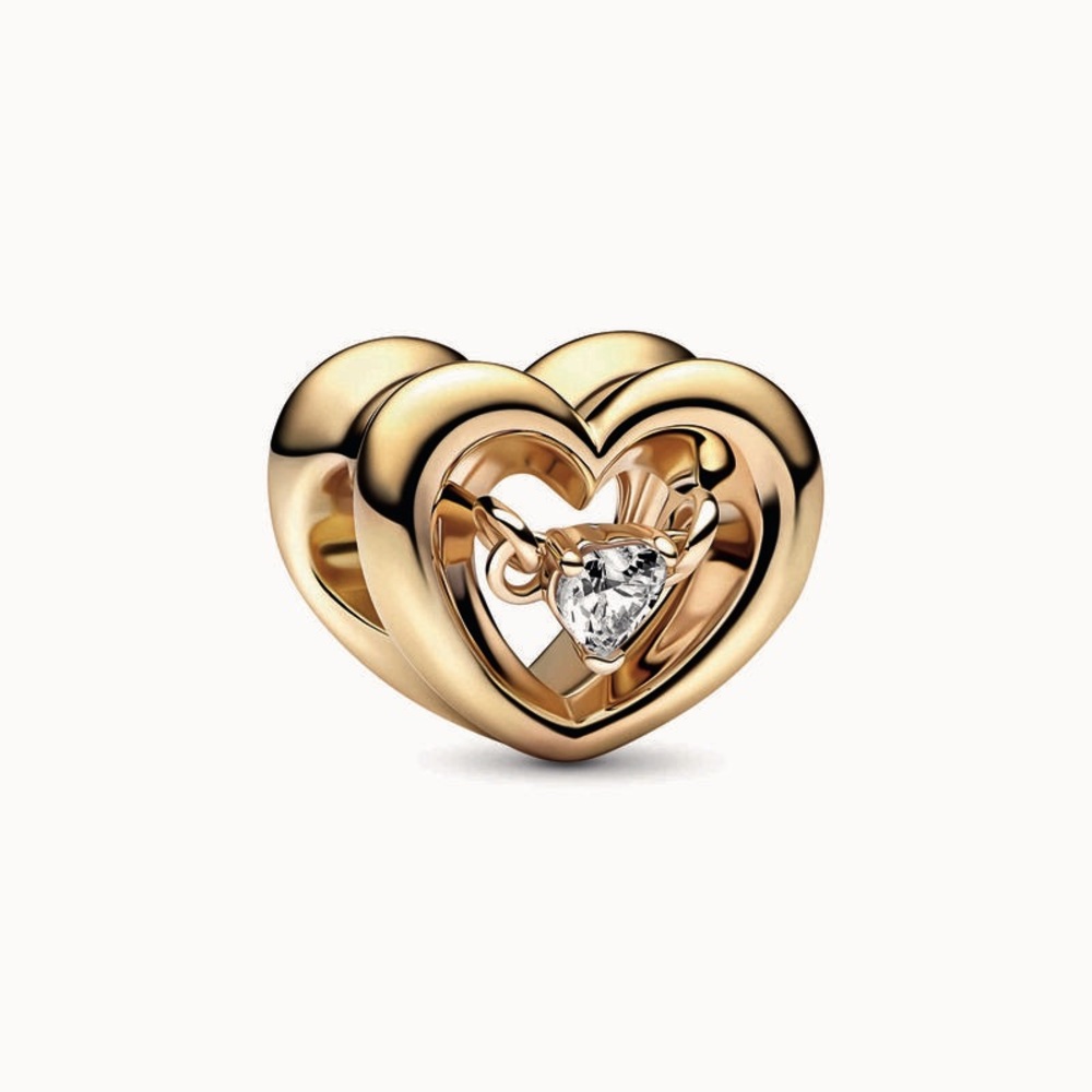 🌻 14K Gold Plated Heart charm